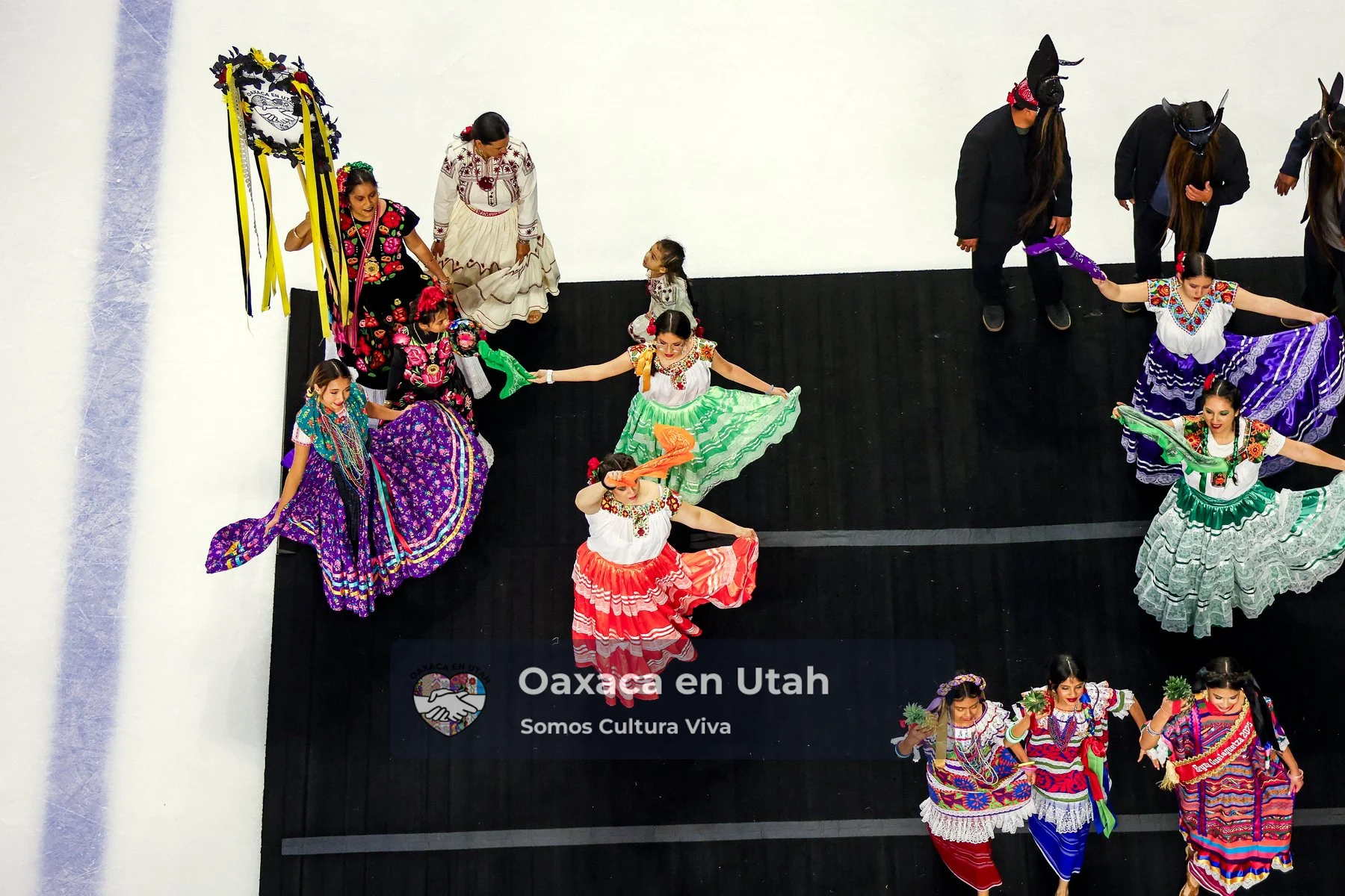 Participantes de Oaxaca en Utah en Maverik Center en 2025