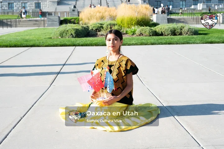 Portrait in a yellow skirt